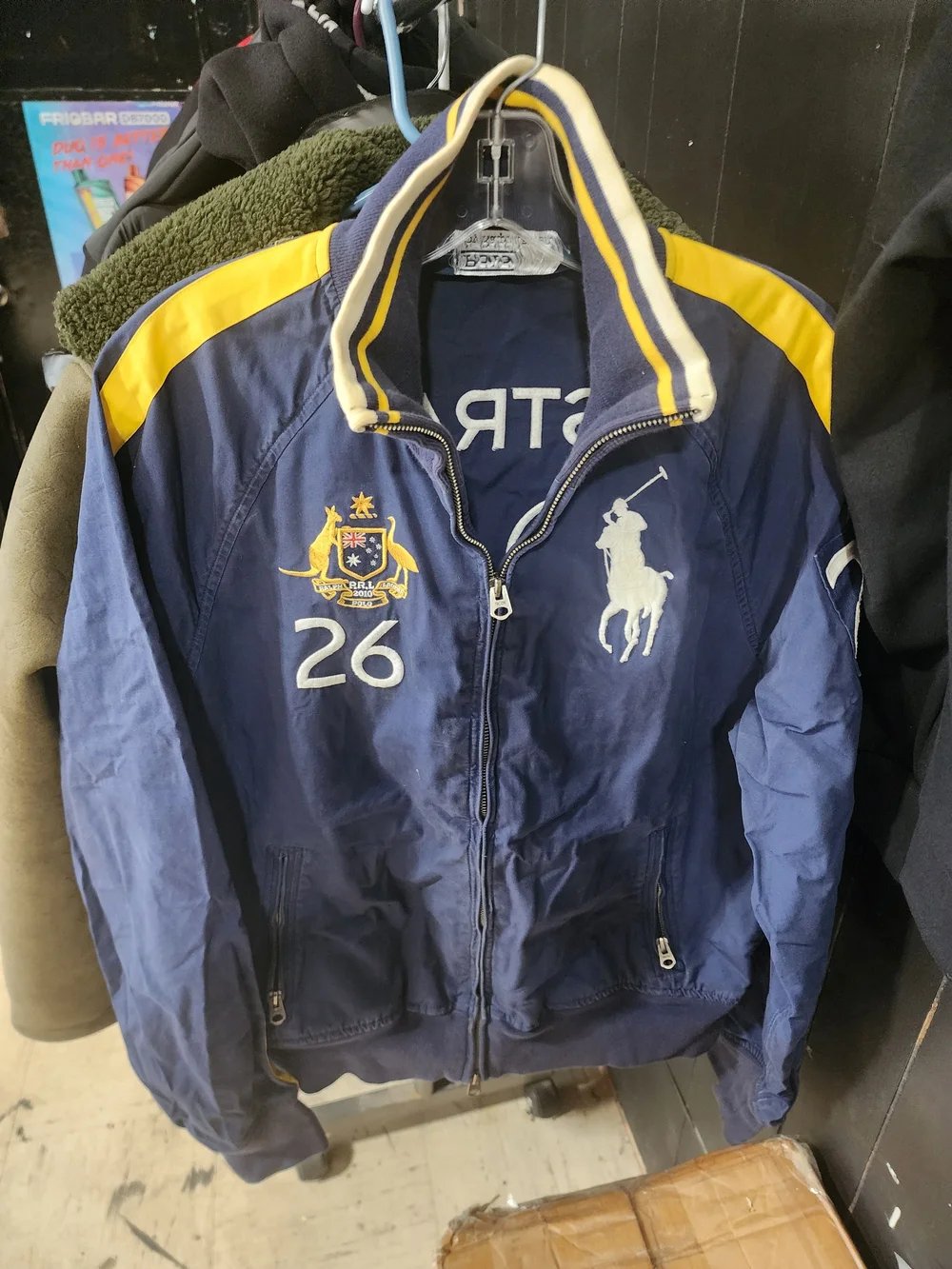 Ralph Lauren Navy and Yellow Athletic Polo Zip Jacket - Picture 5 of 5